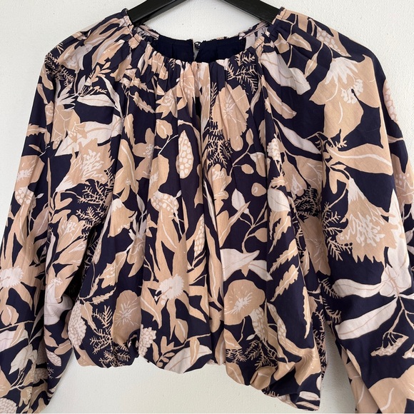 Jo Faulkner x Maeve Anthropologie Poplin Bubble Blouse XS - Picture 2 of 12